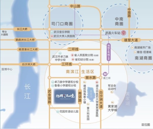 武汉旭辉江山境位置图