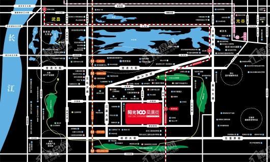 阳光100凤凰街位置图