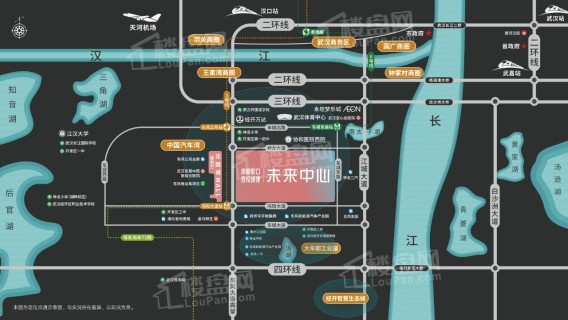 招商·武汉城建未来中心·蔚然位置图